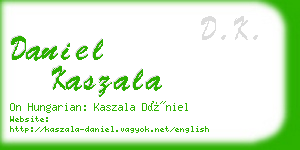 daniel kaszala business card
